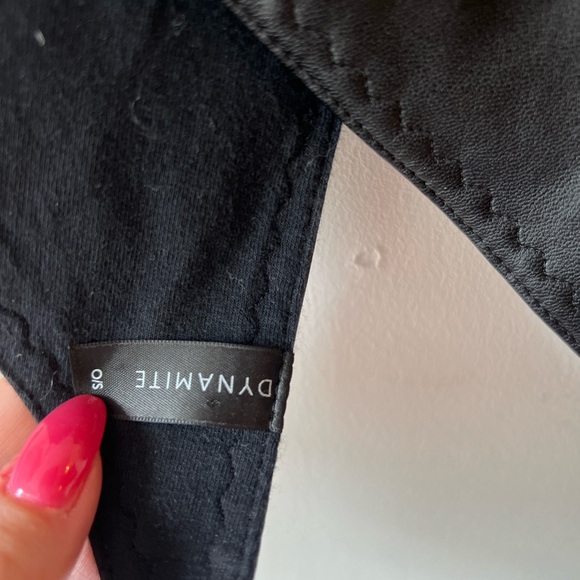 3/$25 Dynamite Pleather Triangle Scarf GUC - Picture 3 of 6